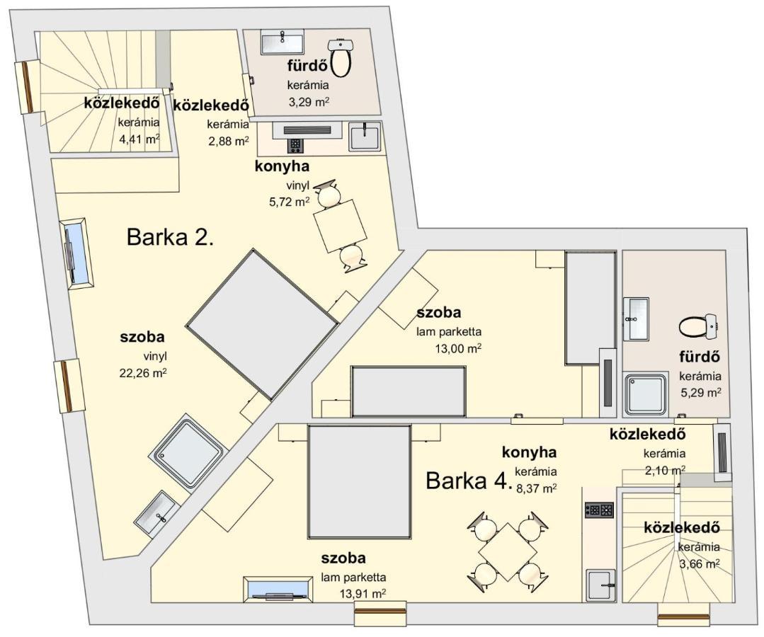 Barka Apartman Эгер Экстерьер фото