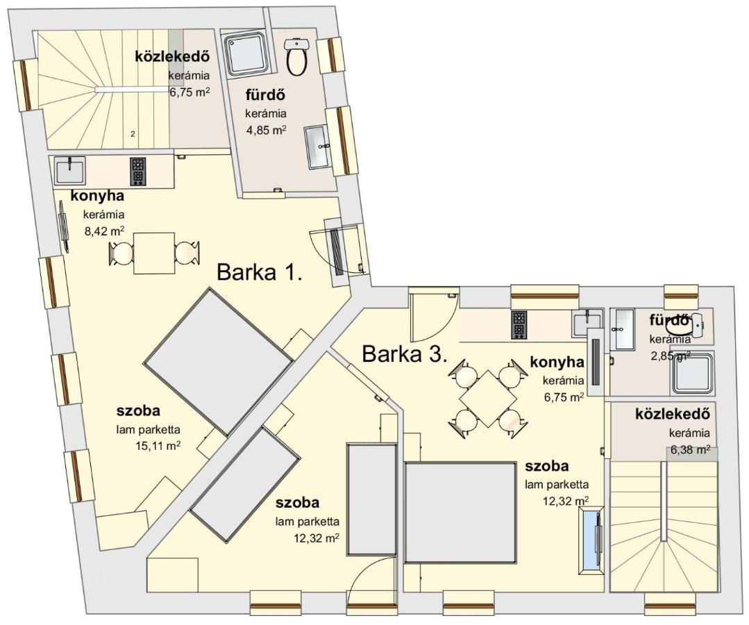 Barka Apartman Эгер Экстерьер фото